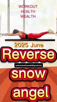 How to Reverse snow angel or prone snow angel, step-by-step, 2025 June #bikinibodybuilding #fitness