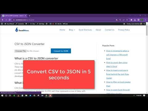 How to Convert CSV to JSON in 5 Seconds