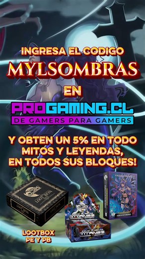 Sombras y Oscuridad 🐙 on Instagram: "Gracias a @progaming.cl tenemos descuento! 🔥 Así es, ingresen el código MYLSOMBRAS al finalizar su compra en Programing.cl y obtén un 5% de descuento en todo Mitos y Leyendas! Exacto, en Imperio, en PB, PE y FX! No se lo pierdan! 🤓"