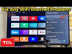 Fix Any Internet WiFi Connection Problem On TCL Smart TV - 3 Solutions
