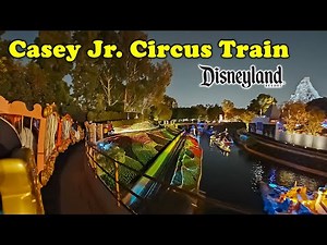 Casey Jr Circus Train at Night On Ride Low Light 4K POV Disneyland 2025 12 20