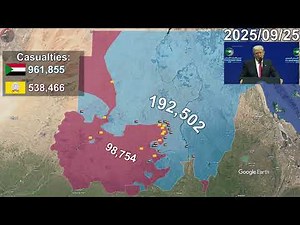 Sudanese Civil War: All of 2025 using Google Earth