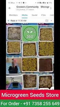 Free One Month Training along with Our Official Microgreen Growing Kit