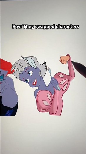 Ursula and Ariel Transformation #disney #ariel #ursula #disneyprincess #disneyvillains