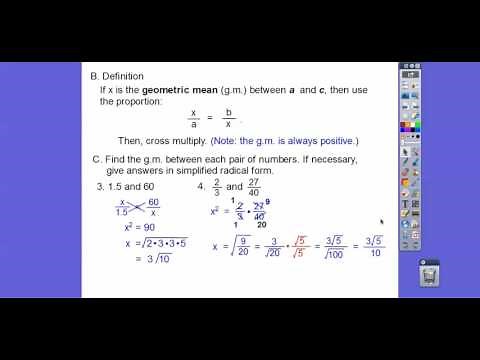 Similarity in Right Triangles - Module 17.4