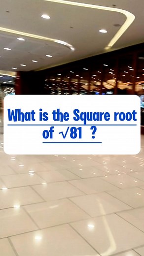 What is the Square root of √81? #mathwithprincess #mathviral #math #educationalcontent #educational #students #studentlife #mathematics #mathskills #mathisfun #mathchallenge #reels #reelsfb #reelsvideo #fypシ #fypageシ #fypviralシ #fypシ゚viralシfypシ゚ | Math with Princess