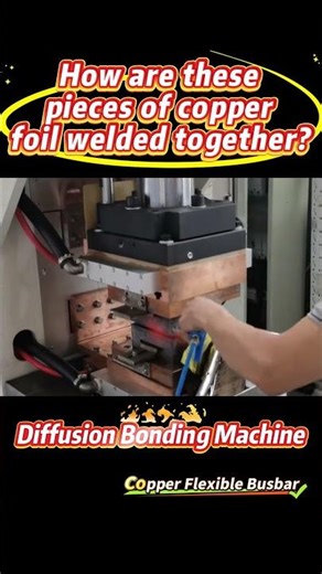 How to Weld Copper Foil Pieces? Diffusion Bonding Explained! ⚡ #Shorts #CopperWelding