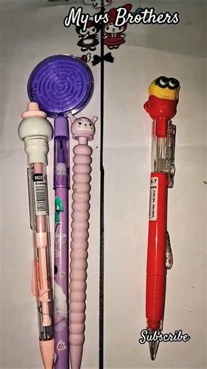 My vs my brother Stationery item 🩵💖#stationarycollection​ #cutestationery​ #stationery​ #shorts
