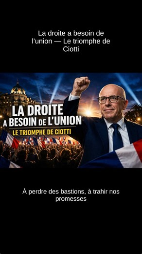 La droite a besoin de l’union — Le triomphe de Ciotti - Ce soir tout commence