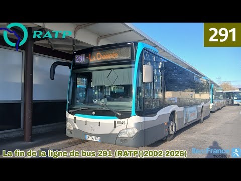 La fin de la ligne de bus 291 (RATP)(2002-2026)