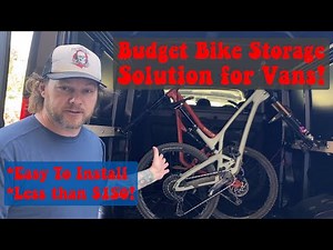 CHEAP & EASY! DIY #VANLIFE BIKE STORAGE RACK. NO DRILLING!