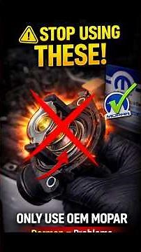 ⚠️ Mechanic Warning: Never Install This Dorman or Motorad Thermostat (Use OEM Mopar Instead)