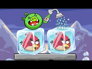 Unfreeze Angry Birds - PIGGIES RESCUE THE FROZEN BIRDS WITH SHOWER WATER LEVELS!