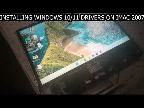 Installing BOOT CAMP Windows drivers on iMac 2007 ( 7'1 ) for Windows 11 and 10