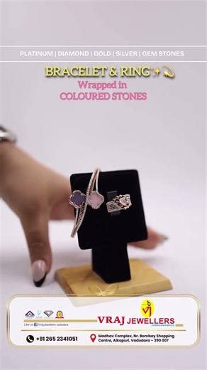 💍 That Pop of Colour You’ve Been Waiting For is here at ‪@Vrajjewellers‬ ! 💖