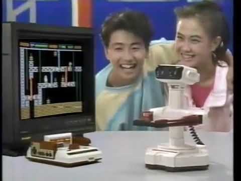 Japanese promo for the Nintendo Famicom Stack Up Set and Gyromite Set.