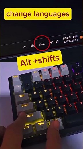 Change Language in PC / laptop. user shotcuts keys. Alt + Shifts #keyboard #pc #typing #msword .