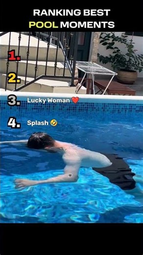 Ranking Best Pool Moments #funny #pool #summer