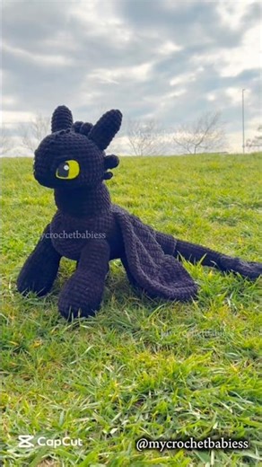 Toothless Pattern! #httyd #toothless #dragon #crochet #plush