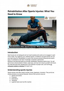 Rehabilitation After Sports Injuries_ What You Need to Know - SlideServe
