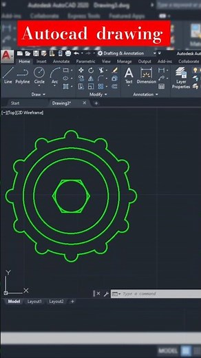 AutoCad Drawing Mechanical | Autocad 2d tutorial for beginners | Drawing | CAD by Ankit | #autocad