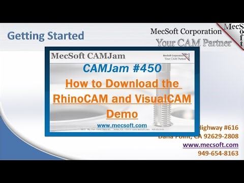 How to get your RhinoCAM or VisualCAM Demo