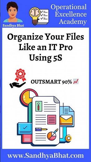 Organize Your Files Like an IT Pro Using 5S #LeanIT #5S #ContinuousImprovement #DigitalWorkspace