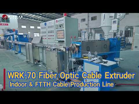 WRK-70 Fiber Optic Cable Extruder | Indoor & FTTH Cable Production Line
