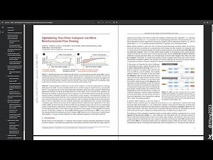 Audio Overview: Optimizing Test-Time Compute via Meta Reinforcement Fine-Tuning