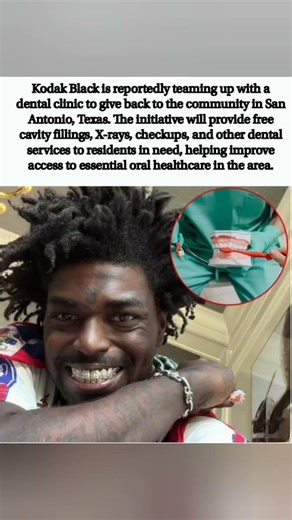 🦷🙏 Kodak Black gives back with free dental care in San Antonio, Texas ❤️👏