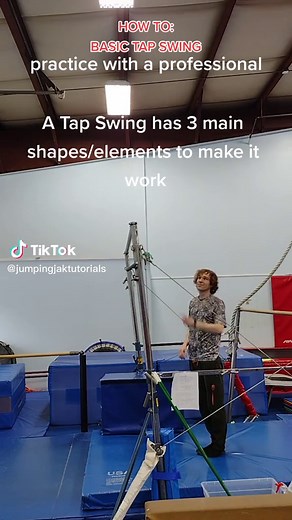 The basics of a Tap Swing. practice with a professional. #howto #tutorial #tapswing #swing #highbar #jumpingjaktutorials #gymnastics #howtotapswing #tapswingtutorial #gymnasticstutorial #learngymnastics #highbartutorial #parkour #parkourtutorial #highbarswing #pk #pkfr #calisthenics #ninja #ninjawarrior #circus #stunts #fitness #sports #movement #learntomove #moveyourbody #tiktoktutorial #learnontiktok #tiktoktaughtme #tutorials #gymnasticshighbar #unevenbars