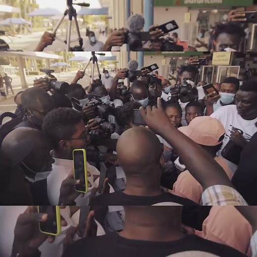 Mbosso arriving in Mombasa,Kenya