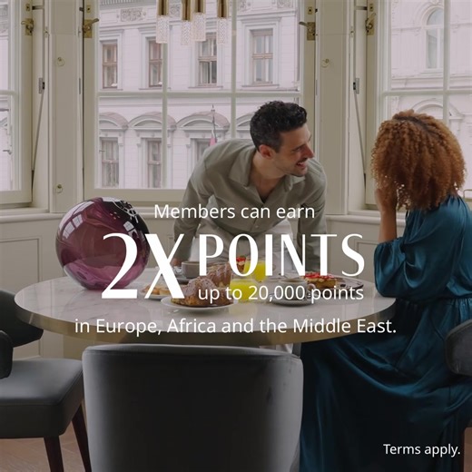 World of Hyatt members earn 2X points. | Hyatt