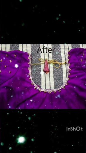 Normal needle work blouse design💜💜