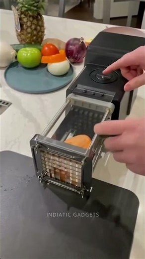 Electric French Fry Cutter for Quick Perfect Fries #kitchenhacks #cookingtips