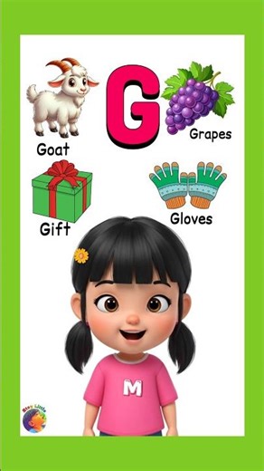 Learn the Alphabet letter G || G letter words #alphabet #abcd #kidslearning