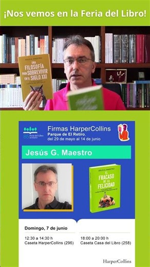 Nos vemos este domingo en la Feria del Libro, en El Retiro de Madrid