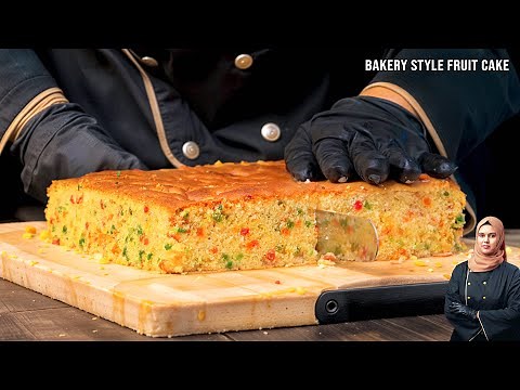 Super Moist Fruit Cake Recipe | Bakery-Style Tutti Frutti Cake