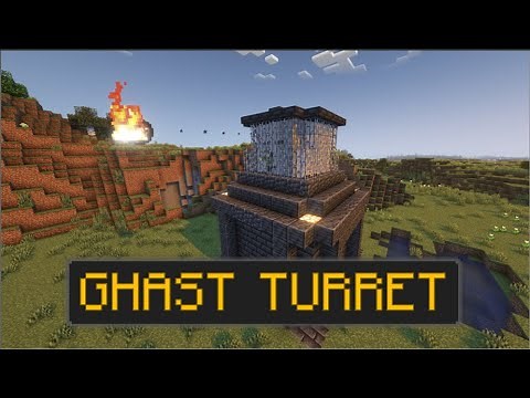 How to make a Ghast Turret | Minecraft Java