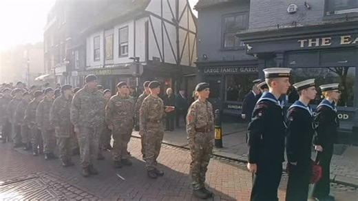 Rochester, Strood and Fort Horsted Detachment at Rochester Remembrance Parade. Well done and great effort made by all the cadets CFAVs you did E SQN Proud | Kent Army Cadet Force