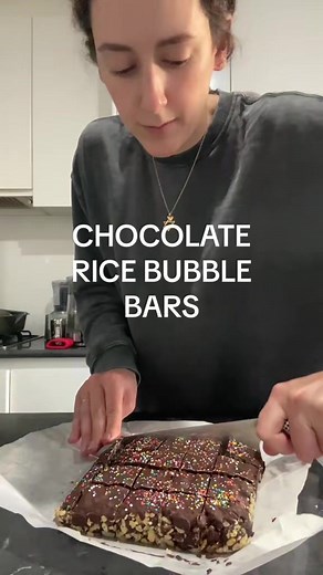 Homemade Chocolate Rice Bubble Bars Recipe