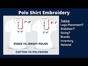 week 7: Polo Shirt Embroidery Full Breakdown