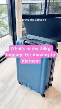 What’s in my 23kg luggage for moving to Vietnam- clothing edition