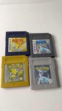 Pokémon Gen 2 Cartridge Comparison