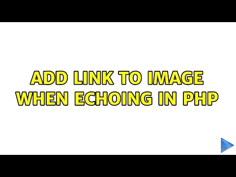 Add link to image when echoing in PHP