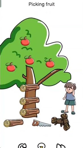 brain out level 154 Picking fruit #ytshorts #viral #gaming #shortvideo