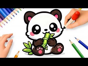 HOW TO DRAW A CUTE PANDA 🐼