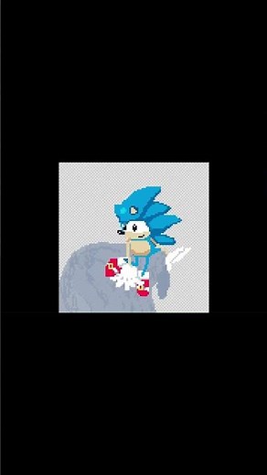 classic sonic pixel art by megimagi.