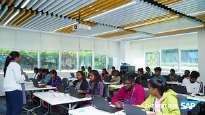 Last week our campus bloomed with these incredible students from @MandirShishu, who came to @saplabsindia to learn but left us inspired with their simplicity and humbleness. Some of the topics students took an active interest in were: 1. Sustainability story of SAP 2. The Future of Tech Roles & Skills 3. Design Thinking Workshop A quick glimpse for all of you. #saplabsindia | SAP Labs | Facebook