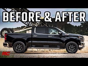 2019 Chevrolet Silverado Z71 2 inch Leveling Kit Before & After